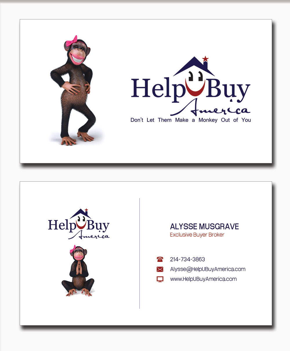 Business Card Design by Lanka Ama for HelpUBuy America | Design #4647107