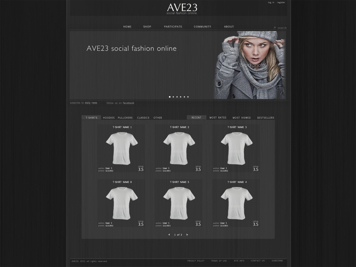 Web Design by MatejZ for this project | Design #216143
