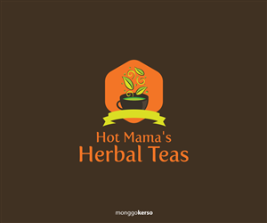 Logo-Design von Monggokerso für Hot Mama''s Herbal Teas | Design #4620113