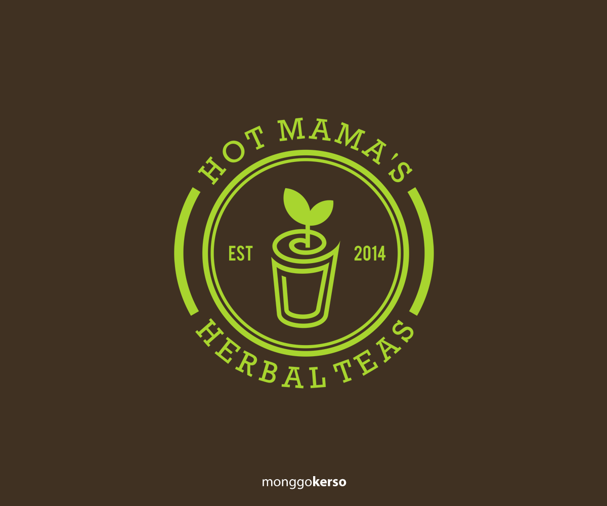 Logo-Design von Monggokerso für Hot Mama''s Herbal Teas | Design #4620123