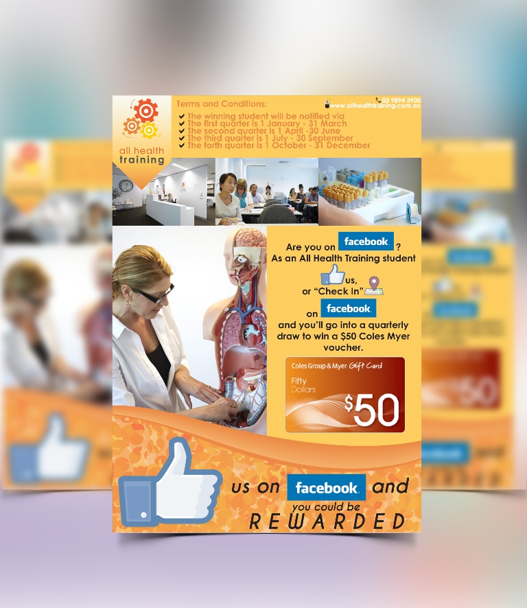 Flyer Design by Daysigns for All Health Training | Design #4645370