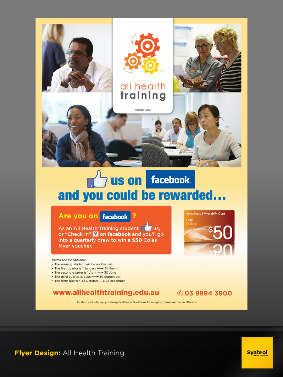 Flyer Design by Syahrol for All Health Training | Design #4625507
