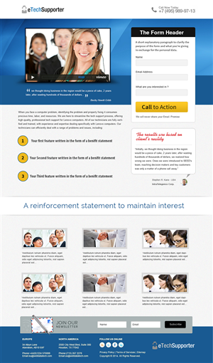 Landing Page Design by webxvision