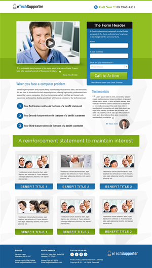 Diseño de Página de Aterrizaje por webxvision para Atom Software Inc | Diseño: #4652673