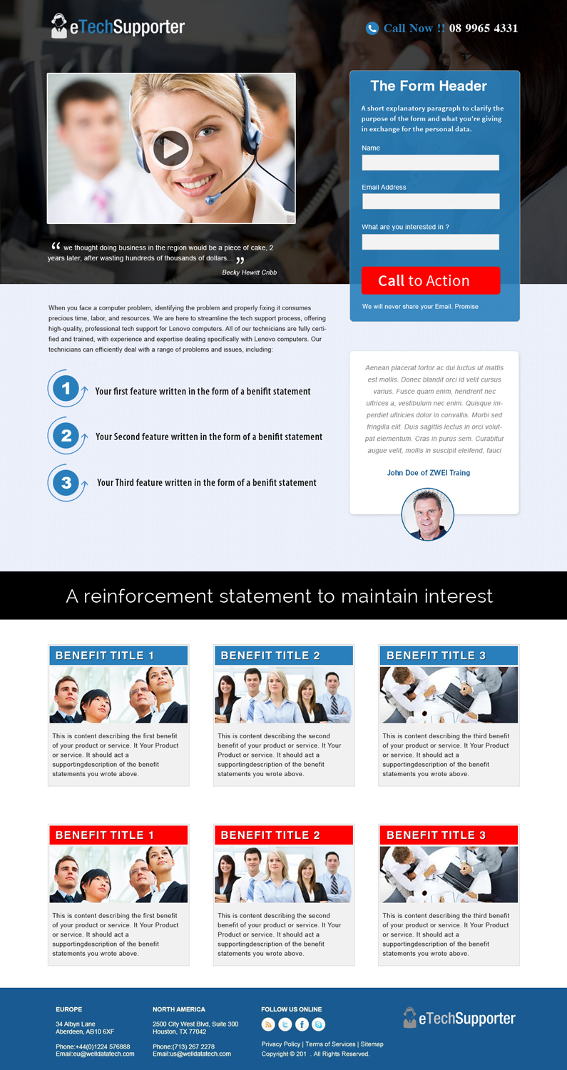 Landing Page Design by webxvision for Atom Software Inc | Design #4659383