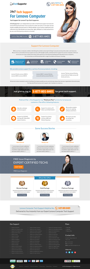 Landing Page Design by Sbss