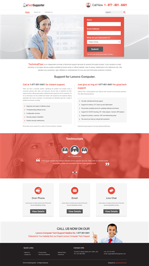 Landing Page Design by Impressive Sol