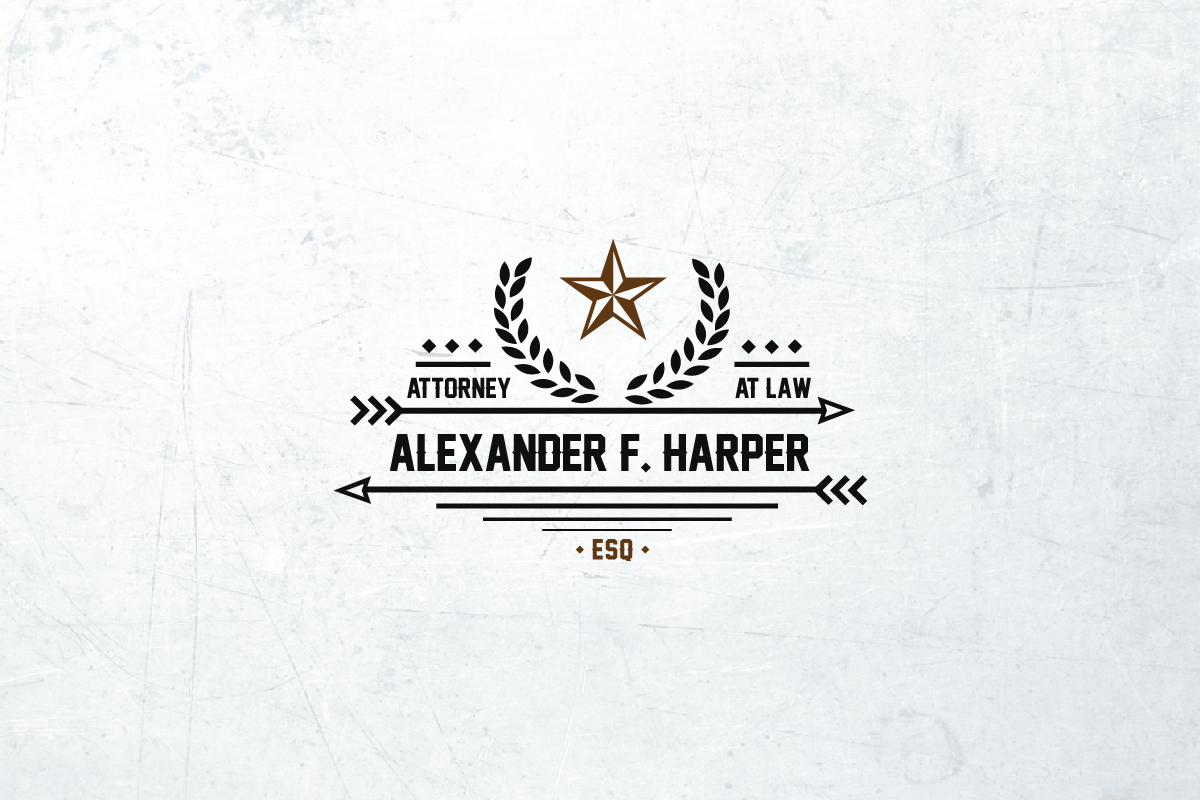 Design de Logo par Pradeep gangireddy pour Law Office of Alexander F. Harper | Design #4646917