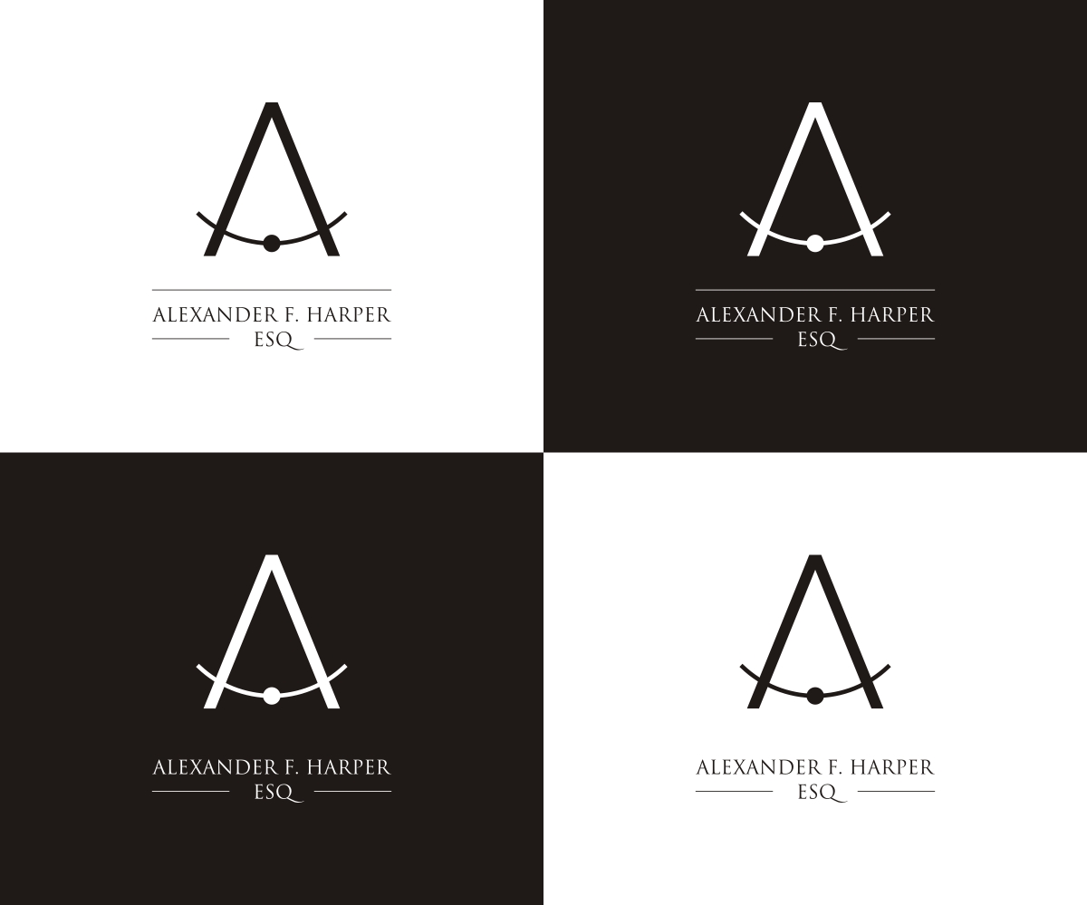 Logo Design by Piaty Kolor for Law Office of Alexander F. Harper | Design #4613729