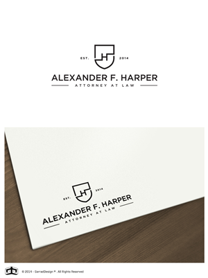Logo-Design von garrad für Law Office of Alexander F. Harper | Design: #4640894