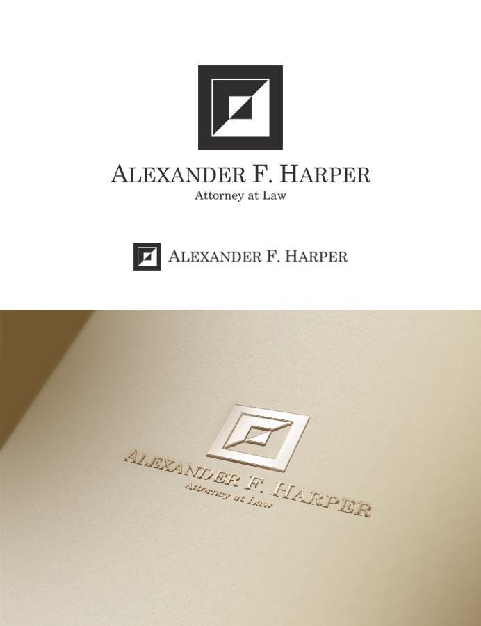 Logo Design by Signature for Law Office of Alexander F. Harper | Design #4642017