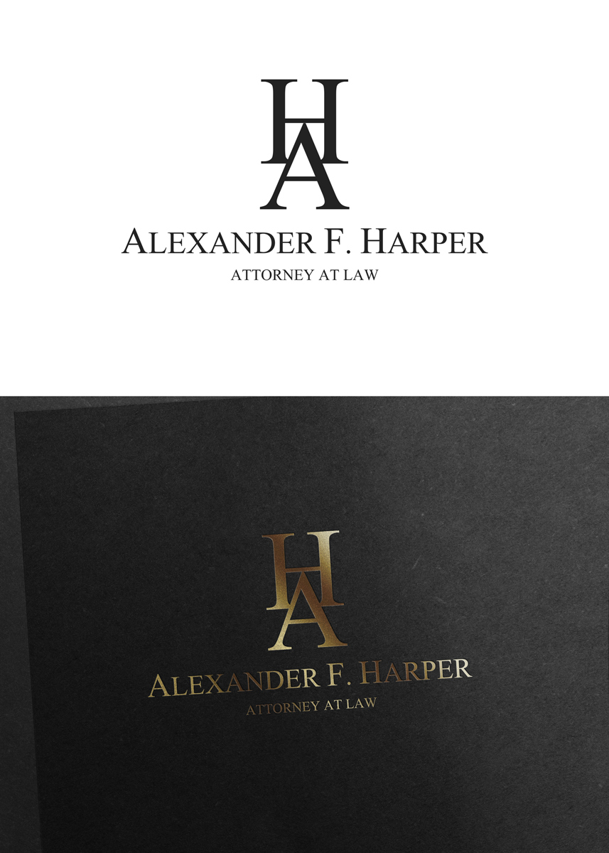 Logo Design by Signature for Law Office of Alexander F. Harper | Design #4654851