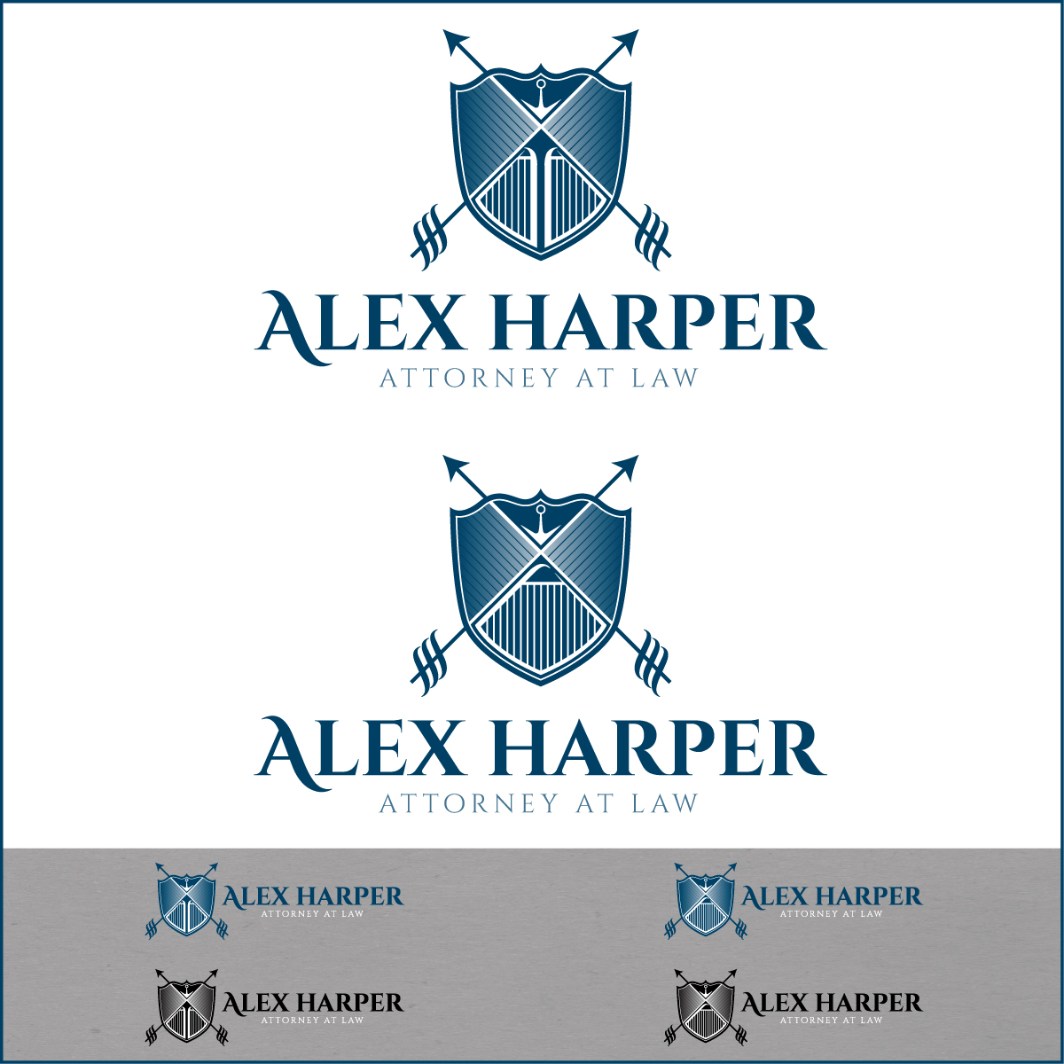 Logo-Design von Hailama für Law Office of Alexander F. Harper | Design #4721356