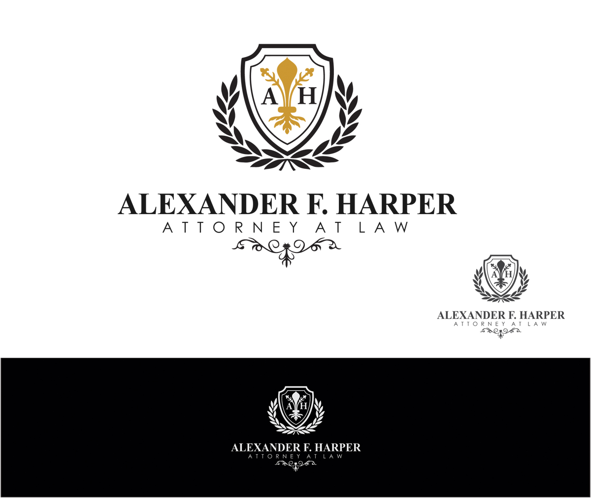 Logo Design by edz009 for Law Office of Alexander F. Harper | Design #4624476