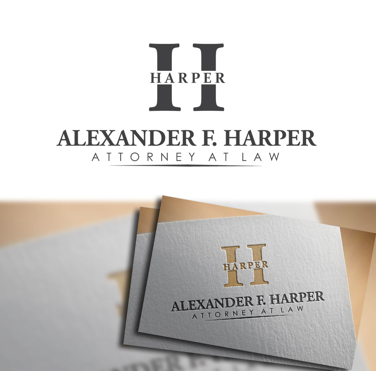 Logo Design by edz009 for Law Office of Alexander F. Harper | Design #4645396