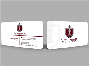 Business Card Design by Hardcore Design for Law Office of Alexander F. Harper | Design: #4620610