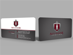 Business Card Design by Hardcore Design for Law Office of Alexander F. Harper | Design: #4620612