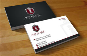Business Card Design by Hardcore Design for Law Office of Alexander F. Harper | Design: #4620615