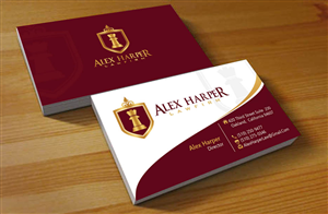 Business Card Design by Hardcore Design for Law Office of Alexander F. Harper | Design: #4620617