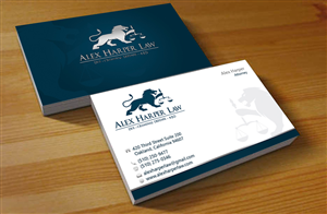 Business Card Design by Hardcore Design for Law Office of Alexander F. Harper | Design: #4892255