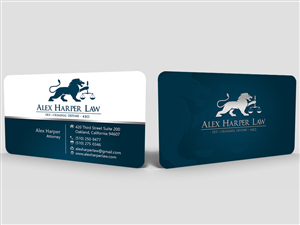 Business Card Design by Hardcore Design for Law Office of Alexander F. Harper | Design: #4892261
