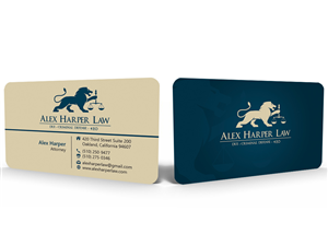 Business Card Design by Hardcore Design for Law Office of Alexander F. Harper | Design: #4892266