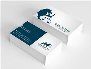 Business Card Design by AwsomeD for Law Office of Alexander F. Harper | Design: #5843356