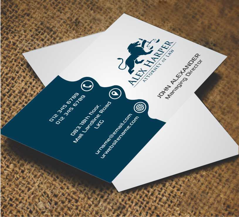 Business Card Design by AwsomeD for Law Office of Alexander F. Harper | Design #5843360