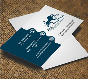 Business Card Design by AwsomeD for Law Office of Alexander F. Harper | Design: #5843360