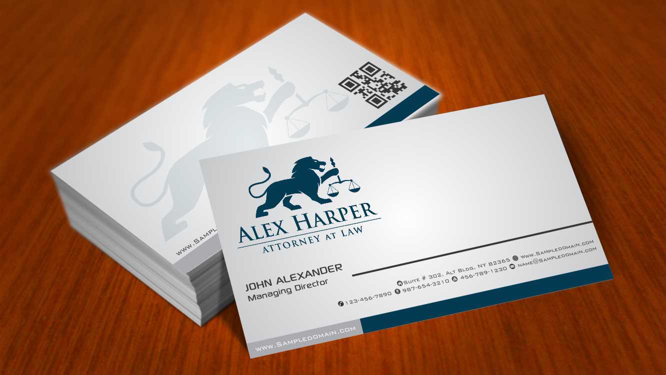 Business Card Design by AwsomeD for Law Office of Alexander F. Harper | Design #5843361