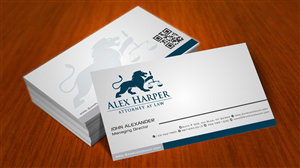 Business Card Design by AwsomeD for Law Office of Alexander F. Harper | Design: #5843361