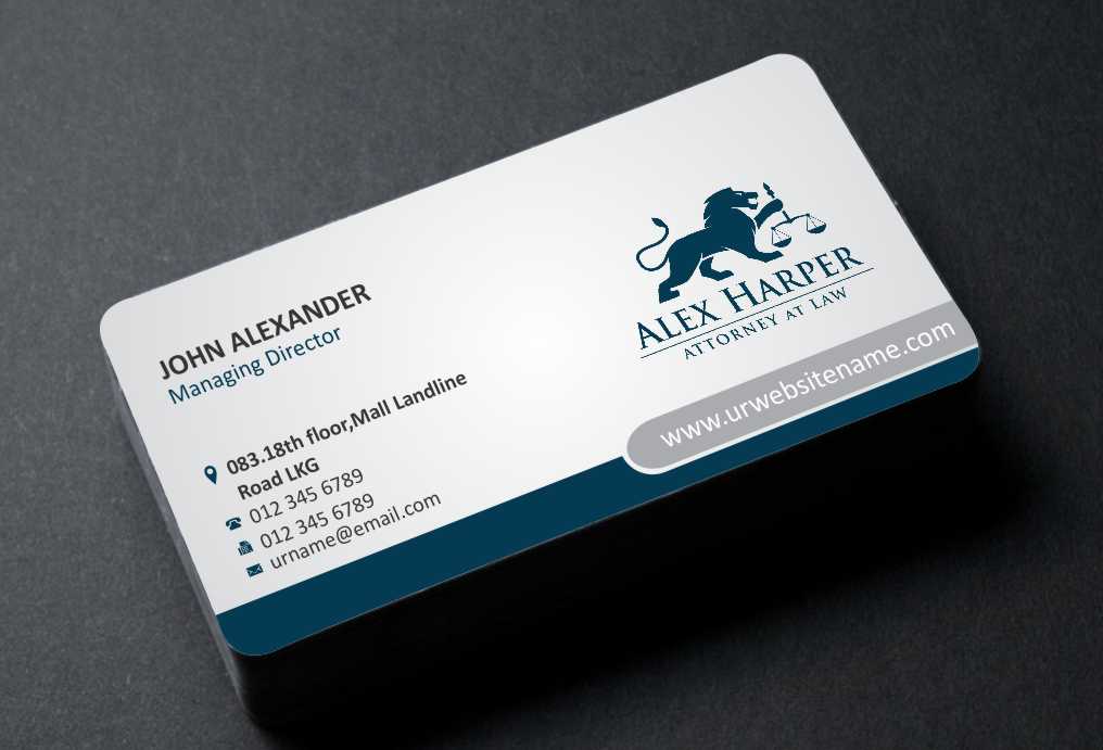 Business Card Design by AwsomeD for Law Office of Alexander F. Harper | Design #5843362