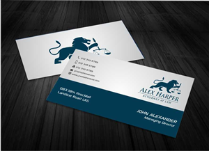 Business Card Design by AwsomeD for Law Office of Alexander F. Harper | Design: #5843363