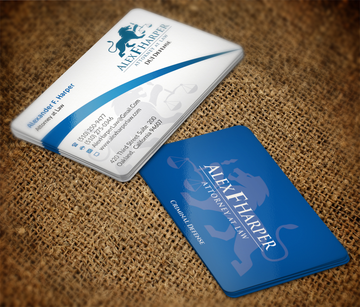 Business Card Design by nuhanenterpriseIT for Law Office of Alexander F. Harper | Design #5844226