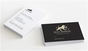 Business Card Design by mint for Law Office of Alexander F. Harper | Design: #5843350