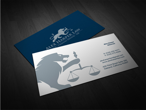 Business Card Design by Atvento Graphics for Law Office of Alexander F. Harper | Design: #4891121