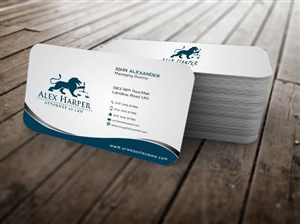 Business Card Design by szabist for Law Office of Alexander F. Harper | Design: #5843160