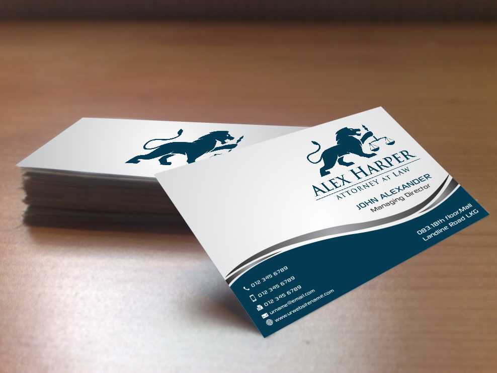 Business Card Design by szabist for Law Office of Alexander F. Harper | Design #5843168