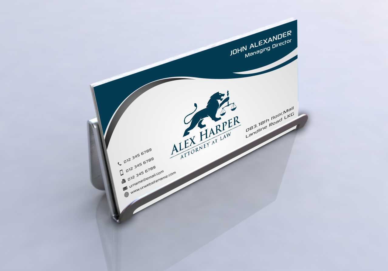 Business Card Design by szabist for Law Office of Alexander F. Harper | Design #5843169
