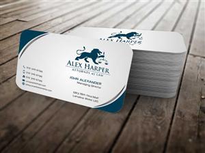 Business Card Design by szabist for Law Office of Alexander F. Harper | Design: #5843170