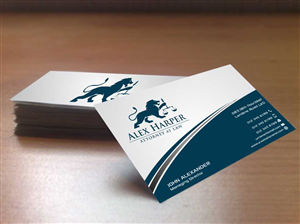 Business Card Design by szabist for Law Office of Alexander F. Harper | Design: #5843173