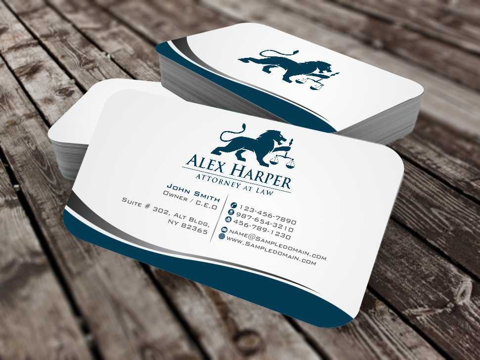 Business Card Design by szabist for Law Office of Alexander F. Harper | Design #5843174