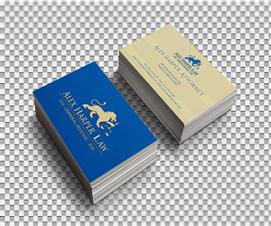 Business Card Design by JK18 for Law Office of Alexander F. Harper | Design: #4894300