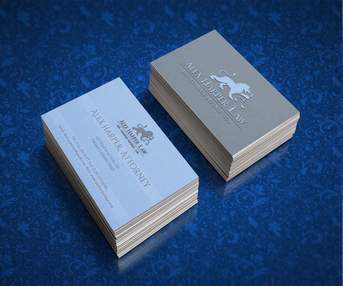 Business Card Design by JK18 for Law Office of Alexander F. Harper | Design #4894310