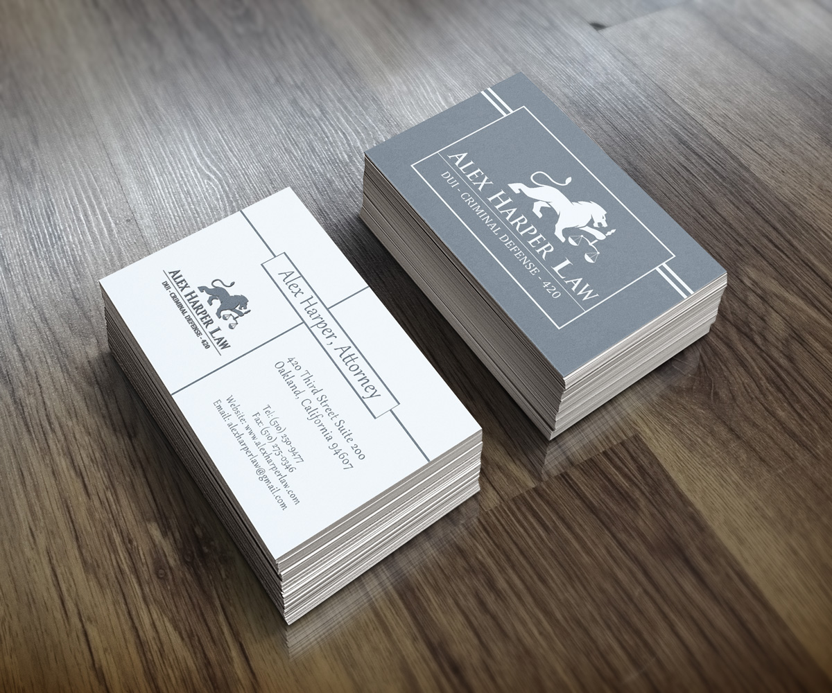 Diseño de Tarjeta de Presentación por JK18 para Law Office of Alexander F. Harper | Diseño #4901755