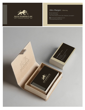 Business Card Design by EDEN B. DESIGN for Law Office of Alexander F. Harper | Design: #4913869