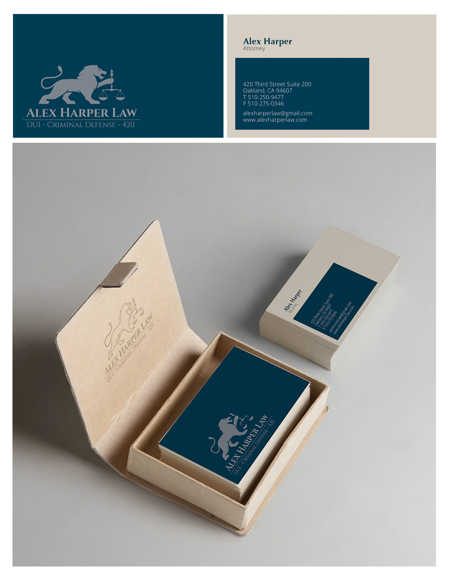 Design de Carte de Visite par EDEN B. DESIGN pour Law Office of Alexander F. Harper | Design #4913922