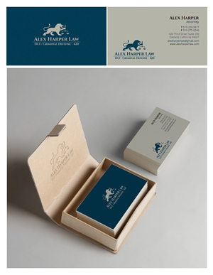 Business Card Design by EDEN B. DESIGN for Law Office of Alexander F. Harper | Design: #4914452