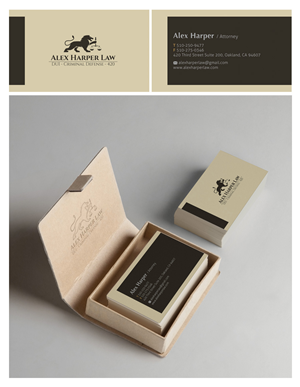 Business Card Design by EDEN B. DESIGN for Law Office of Alexander F. Harper | Design: #4914480