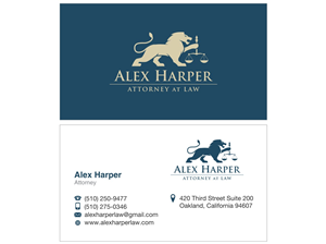 Business Card Design by Sushma for Law Office of Alexander F. Harper | Design: #4890840